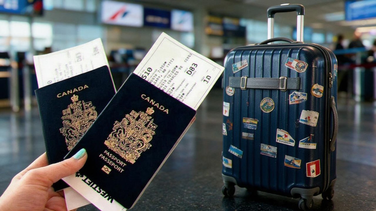 Travel documents arranged before departure